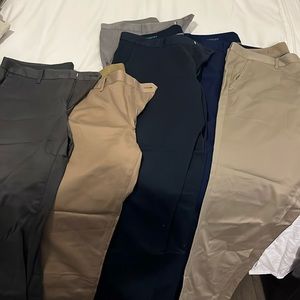 Bonobos Men’s Dress Pants - 6 Pairs / Colors 34x30